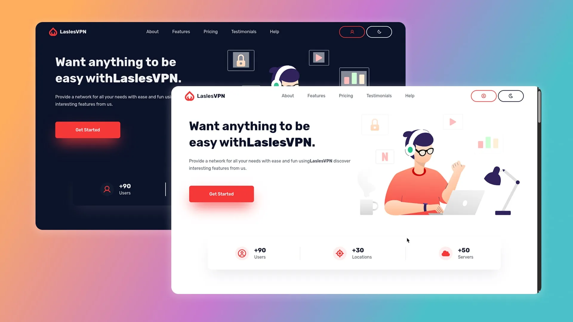 Screenshot of Mobin VPN project